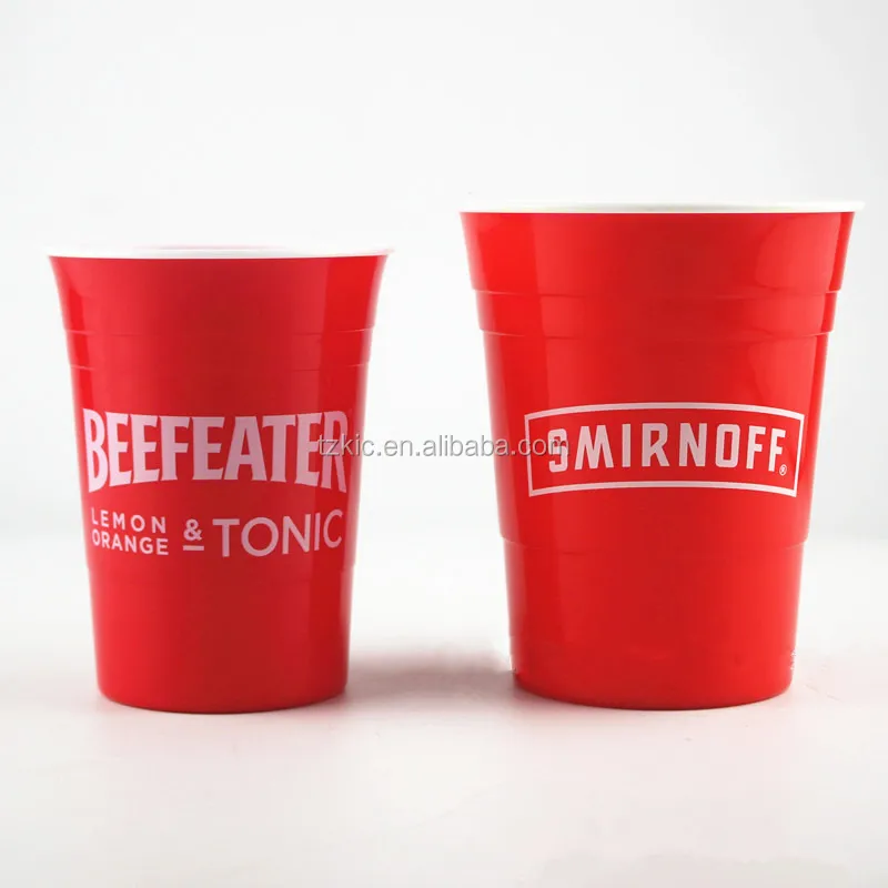 Beer Pong Cup Set with Funny Challenges, 20 Reusable Red Cups & 6 Ping Pong Balls