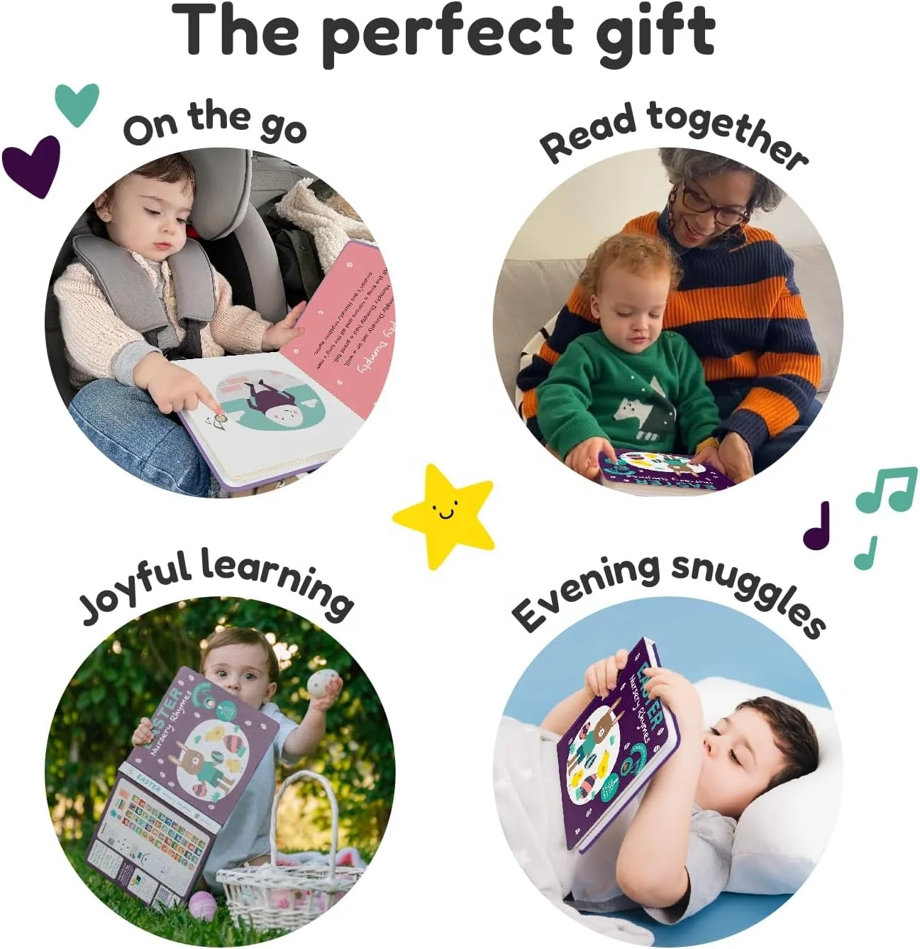 Early Learning Story Books for Kids Listen & Learn First English Words with Touch & Sound Modules