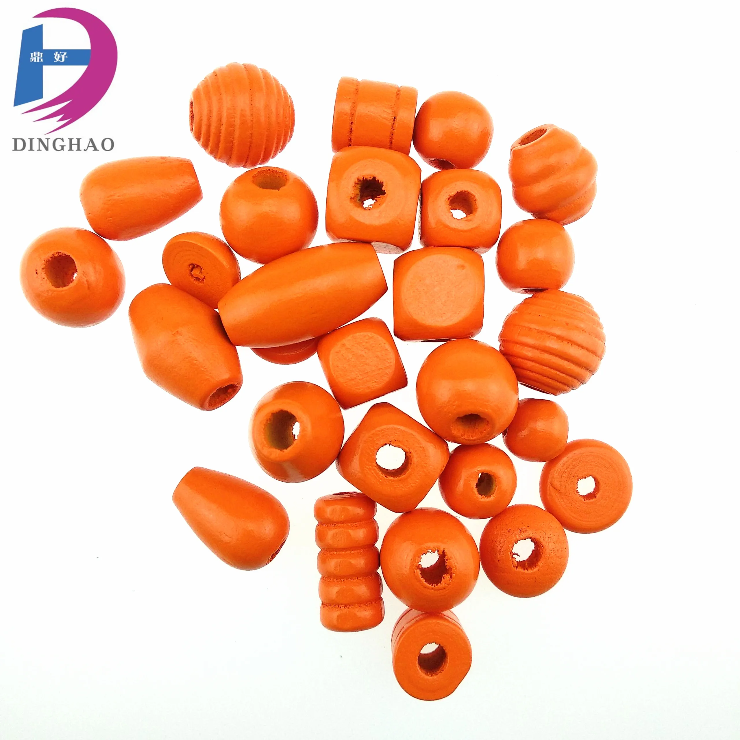 Handiwork String Beads Mix Shape&Mix- Colorful  Wood Beads High Quality