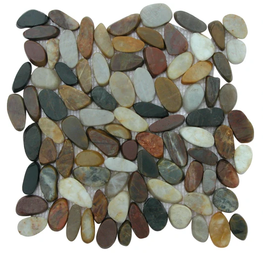 Colorful Natural Pebble Stone Pavers 30x30cm pebbles wholesale Suitable for Stepping road Outdoor Patios and Gardens Walkways