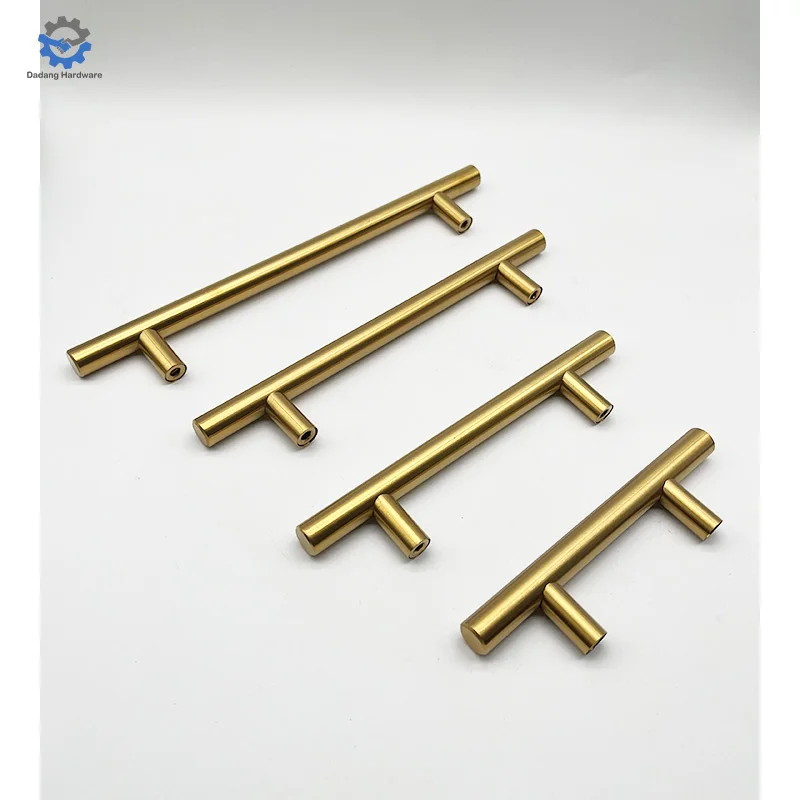 High Quality Classic Style Stainless Steel T-Bar Hollow Cabinet Handle 96mm & 128mm Sizes Furniture Kitchen Dining Bathroom Use