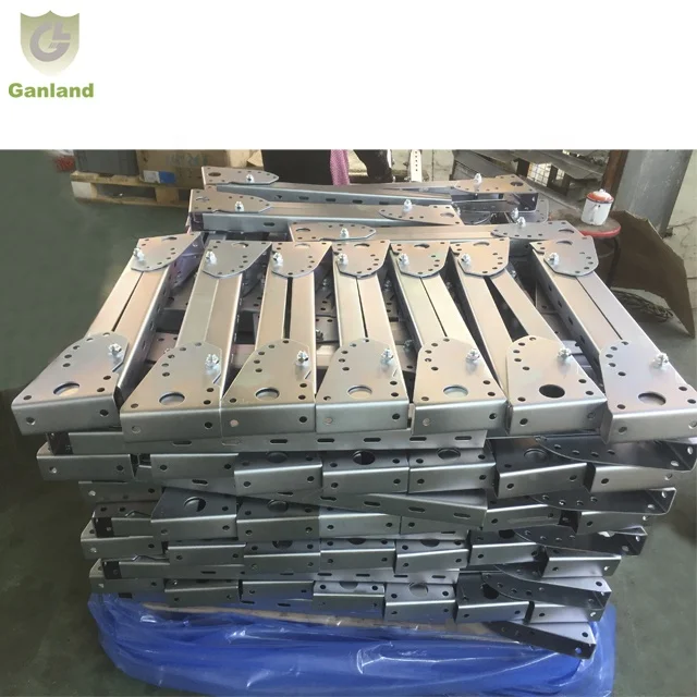 Боковой рельсовый упор с откидной подъемной ножкой для грузовика, Боковой защитный кронштейн