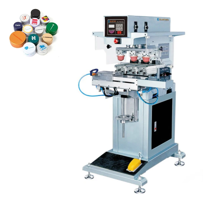 3 colors pad printing machine