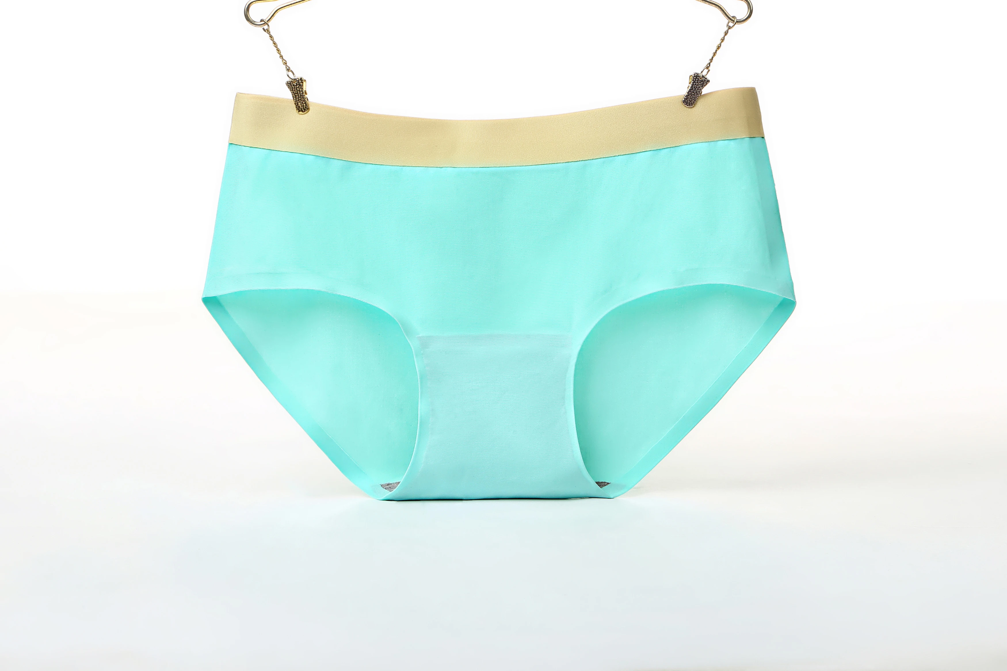 Cinturon dorado con gran oferta, cintura media, ropa interior de seda de hielo ropa interior transpirable de talla grande para