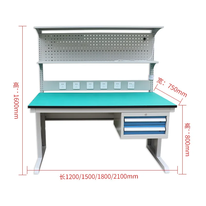OEM/ODM Wholesale factory customization Customized factory assembly line assembly anti-static Kanban workbench with drawers