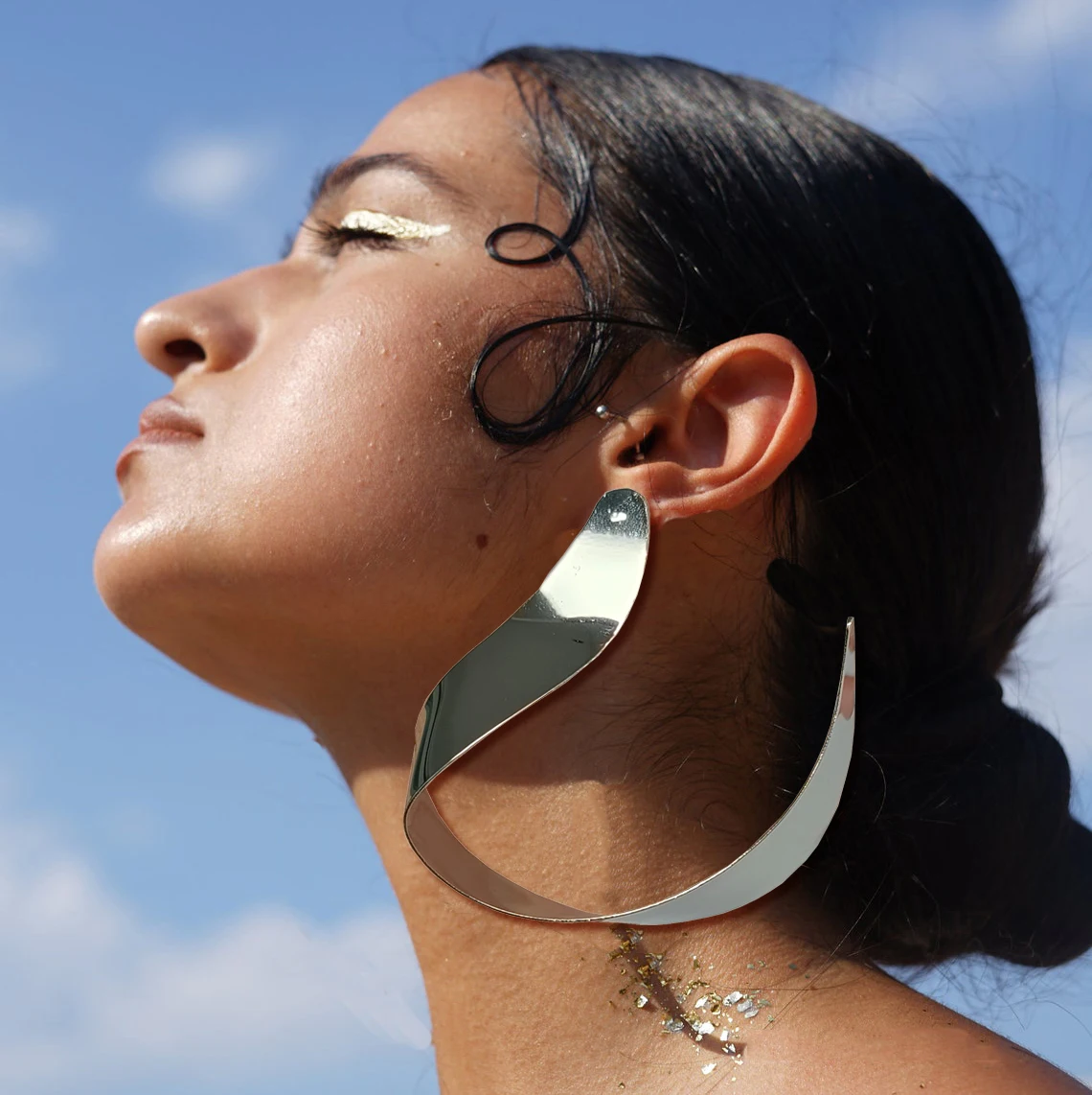 GDJWRI large earrings luxury dangle big elegant African earrings for women unique new design hoop
