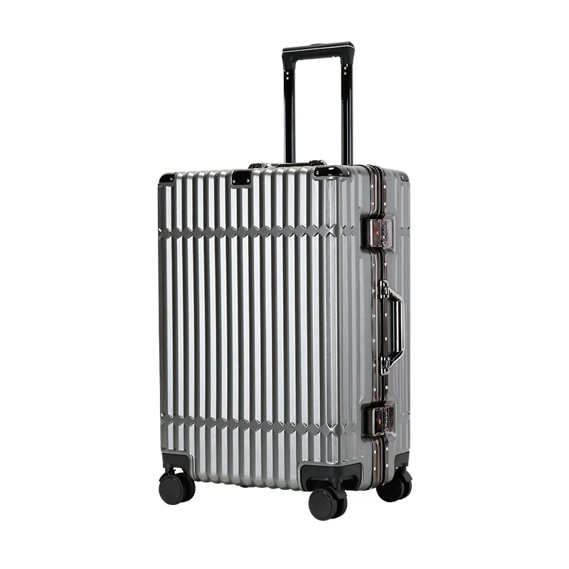 Cartoon White Gps Tracker Case High Quality Luggage Straps For Suitcases Aluminum Frame Trolley Suitcase