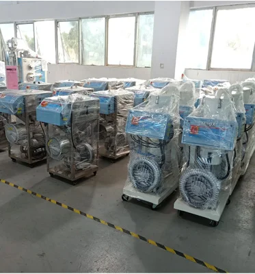 plastic raw material vacuum auto loader parts with storage tank for sale