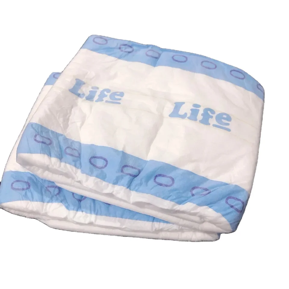 Manufacturer clothlike  elastic waistband adult diapers with backsheet for Russia