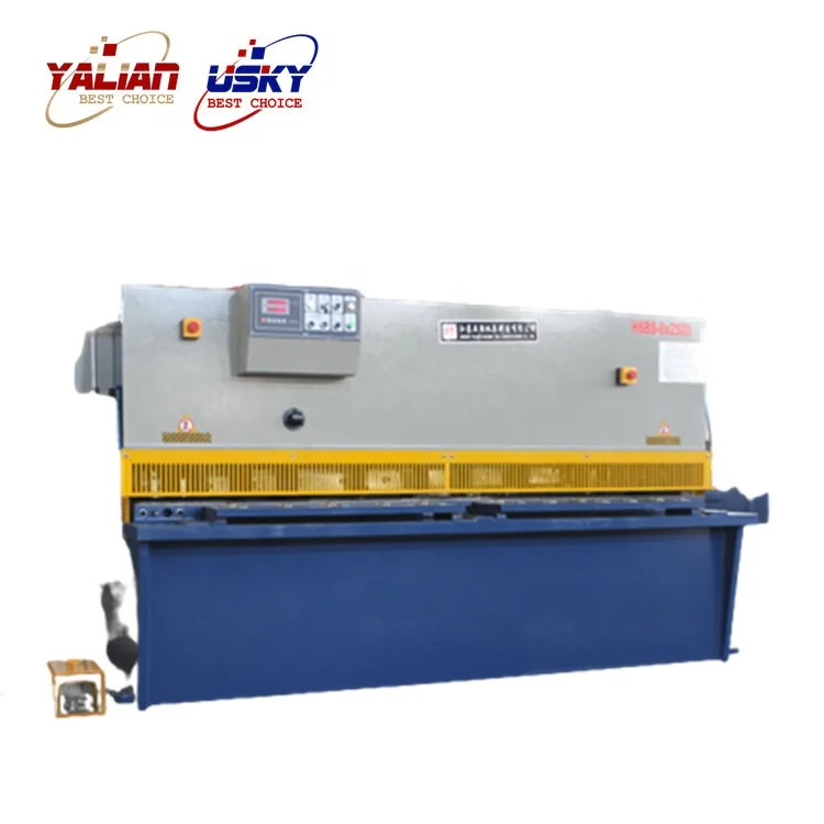  YALIAN/уский высокий уровень безопасности QC12Y-6X2500MM станки для резки с высокой поворотного Ударника CNC режа