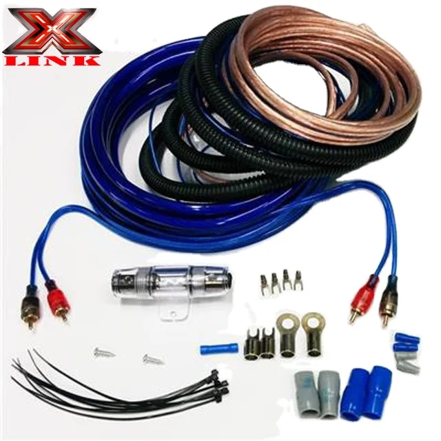 Высококачественный популярный профессиональный автомобильный комплект аудиокабеля усилителя