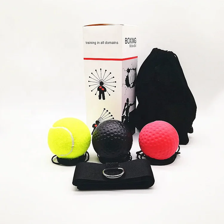 
Head Mounted Boxing Reflex Ball with Nylon Band for Home Training Exercises 