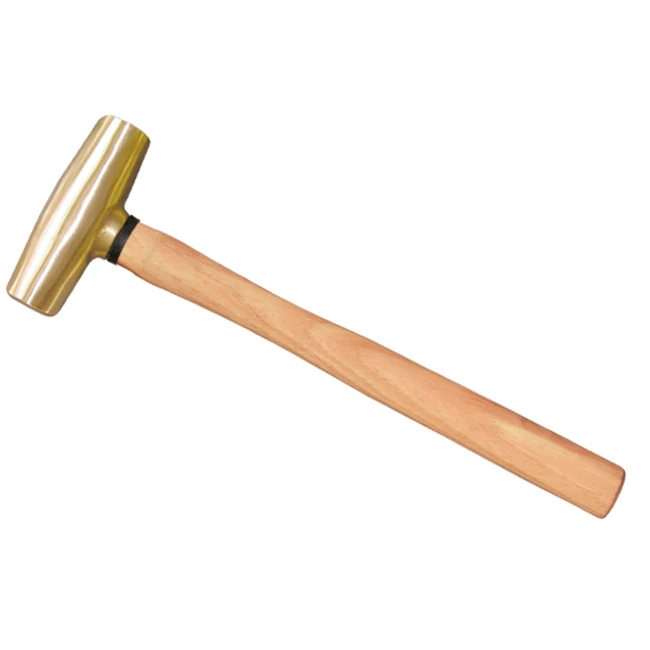 Wooden Handle Brass Hammer Mallet
