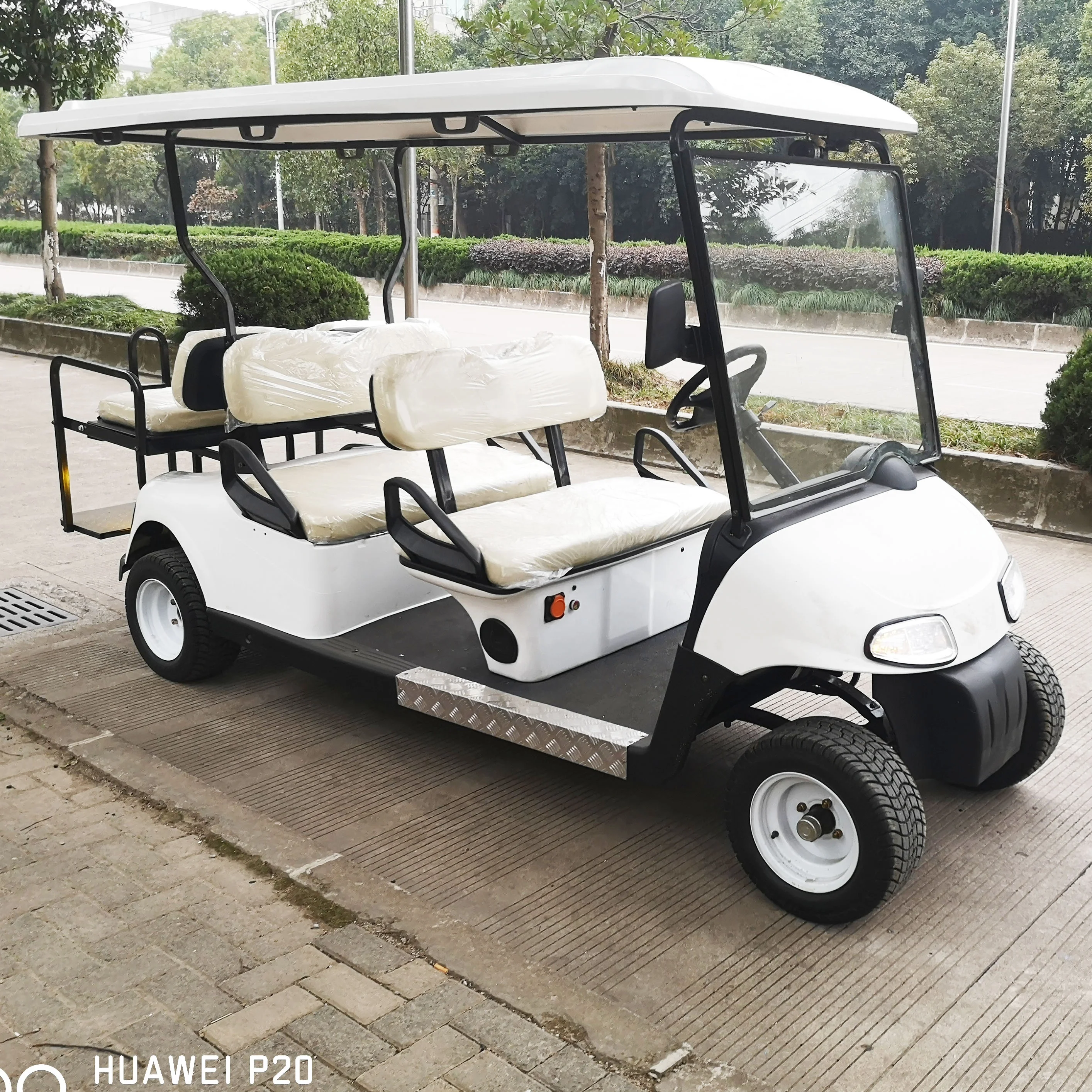 adult 4 wheel drive chinese ce certIficate with convertible seats 6 seats electric golf cart
