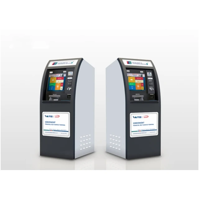 Self service bill payment foreign currency exchange kiosk machine with cash/coin dispenser cash in cash out for exchanging house