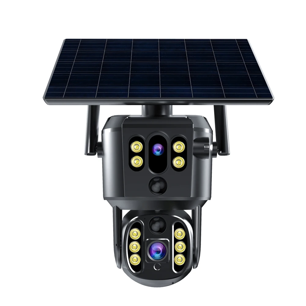 4MP Star Eye Ptz Solar Camera Outdoor Waterproof Motion Detection 18000mAh Battery Audio Solar Camera Wifi