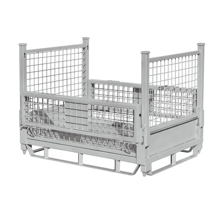 Сверхпрочный надежный безопасный жесткий Контейнер с большой грузоподъемностью, складной Штабелируемый контейнер