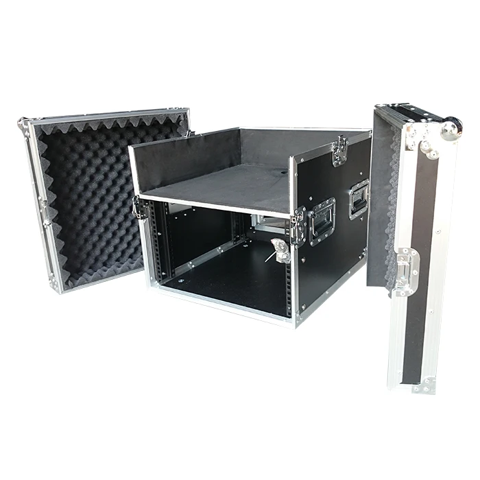 M6U mixer top rack case pro flight case for audio amplifier and processor