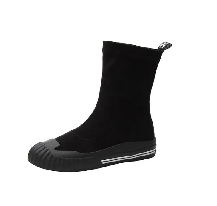 
Women crystal zipper boots suede 2021 autumn front zipper spring shoes woman fashion motorcycle boots women boots 