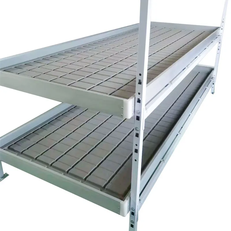 double tier 2x8 grow flood table stainless steel rolling bench stand grow table 4x4 4x8 grow table hydroponic