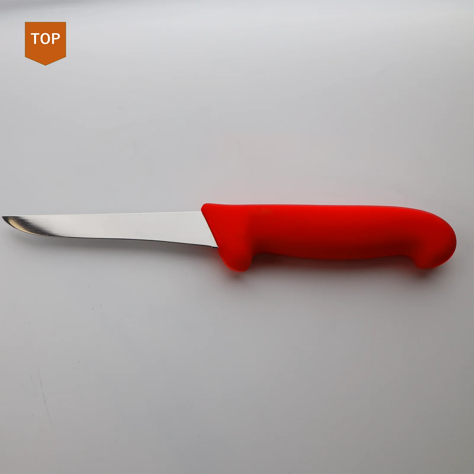 5 Inch 13cm Stainless Steel Straight Stiff Narrow Boning Knife with PP Handle Sharp Metal Kitchen Knife Set for Meat Filleting