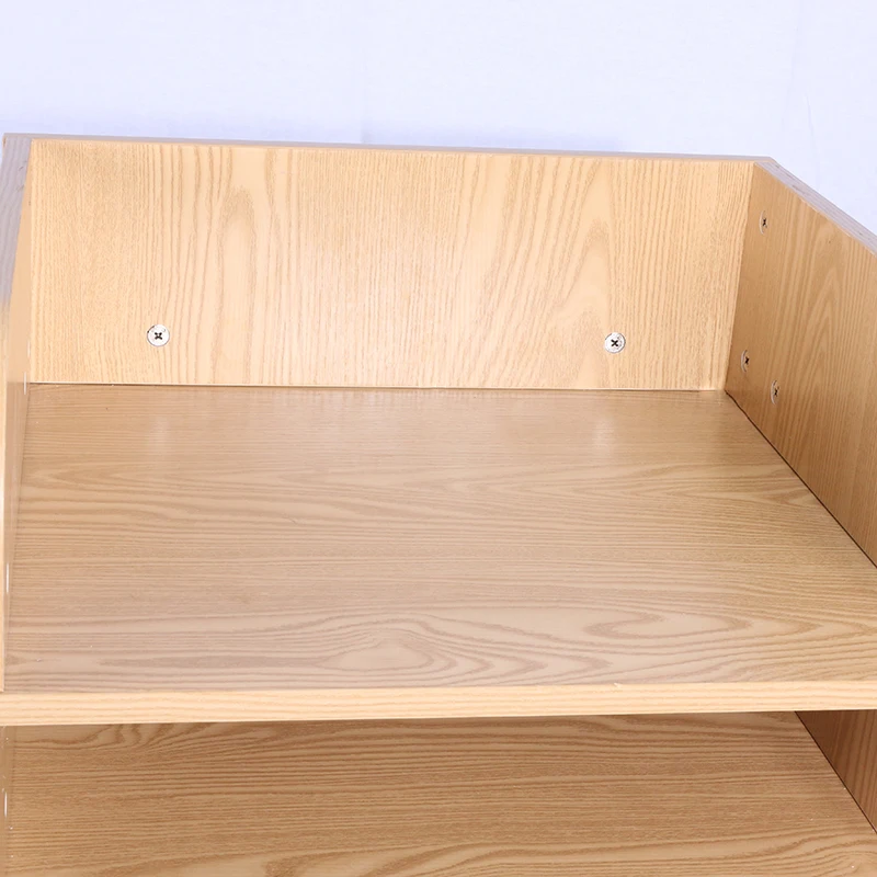 Economical and practical small size economical wooden Checkout counter for store wooden cashier desk for shop with drawers