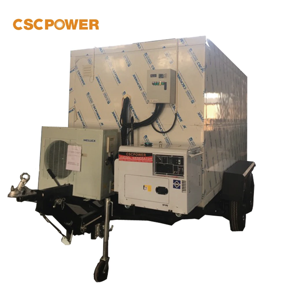 Competitive price Trailer Cold Room Small Mini Meat Fish vegetable Mobile Cold Room