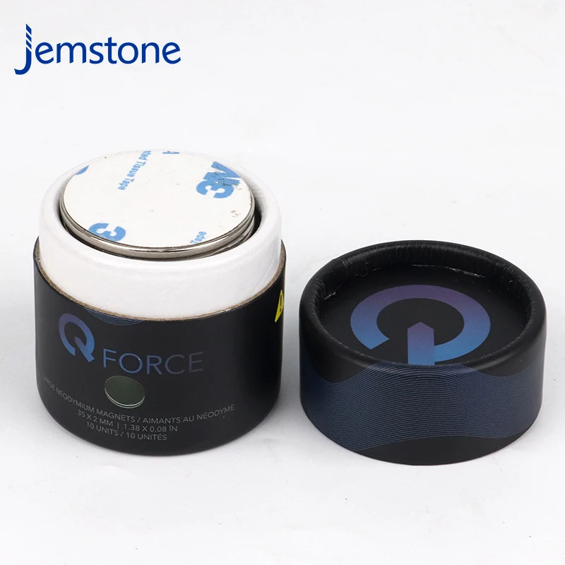 Biodegradable Cardboard  Cylinder Containers Large Neodymium Magnets Round Box Paper Tube For Magnet