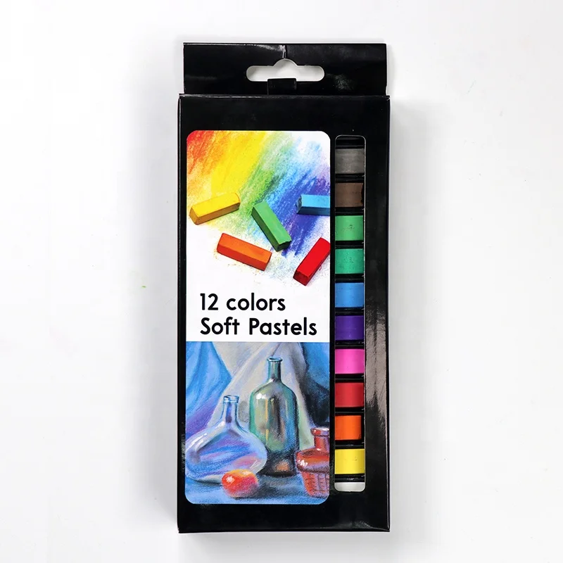 24 Assorted Colors Soft Pastels Chalk Stick for Crafts Projects,Drawing, Blending,Layering, perfect for beginners and Artist