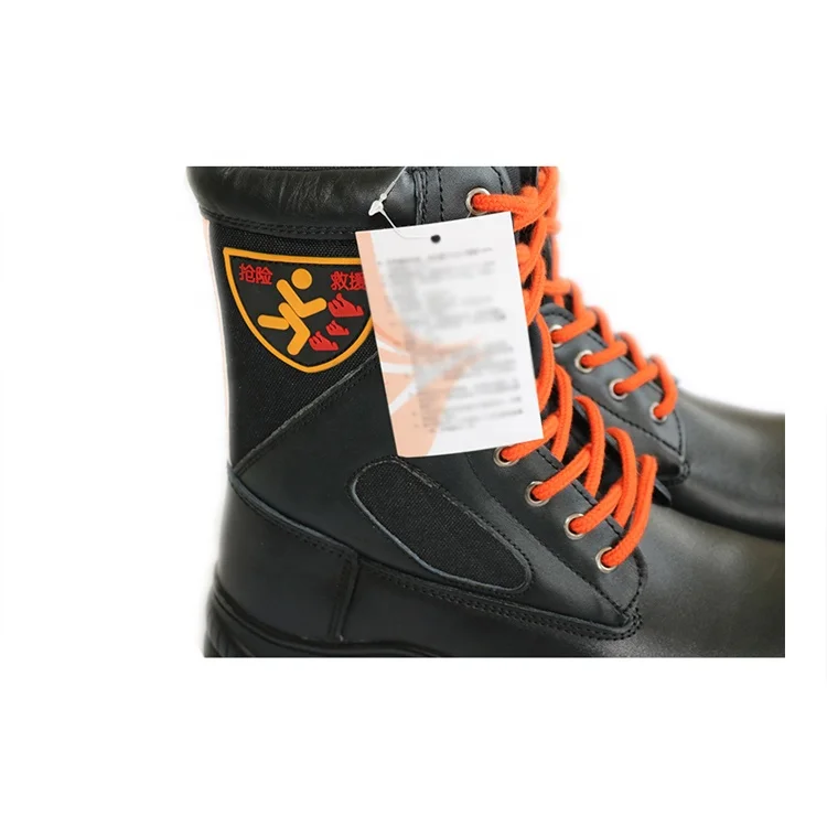 Black Leather working waterproof boots on sale