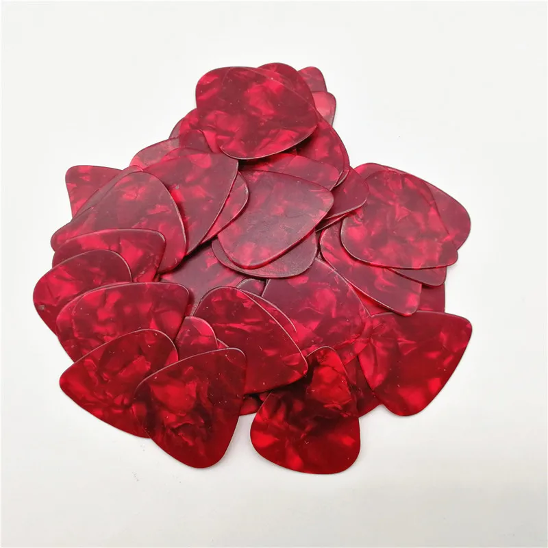 
Custom brand Logo guitar pick Printing Pearl red Guitar Pick maker blank guitar picks 