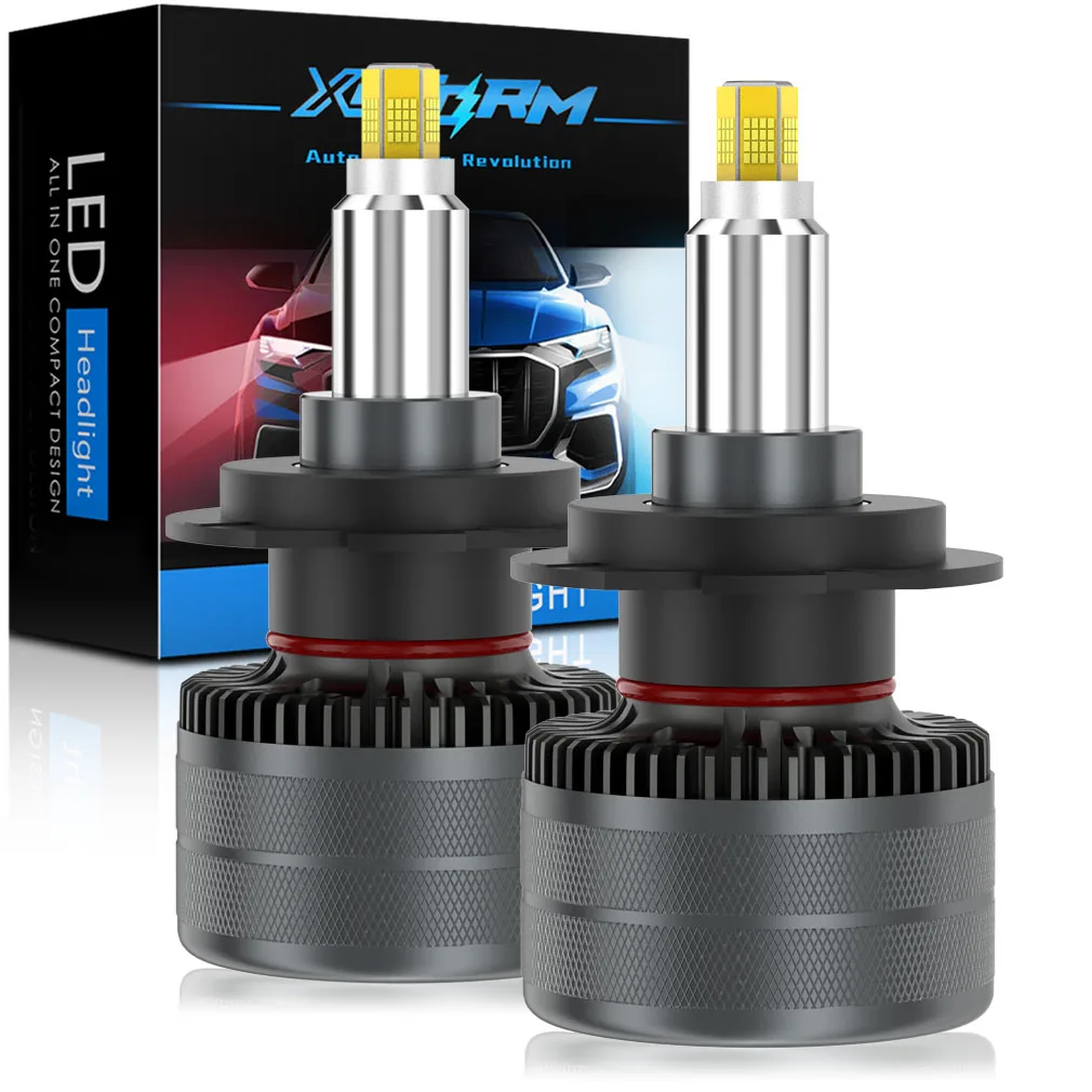 360 Degree Auto Headlamps 6 Sides 80W 25000LM 6500K H1 H7 H8 H119005 HB3 9006 HB4 9012 HIR2 D2S D2R Automobile Car Led Headlight