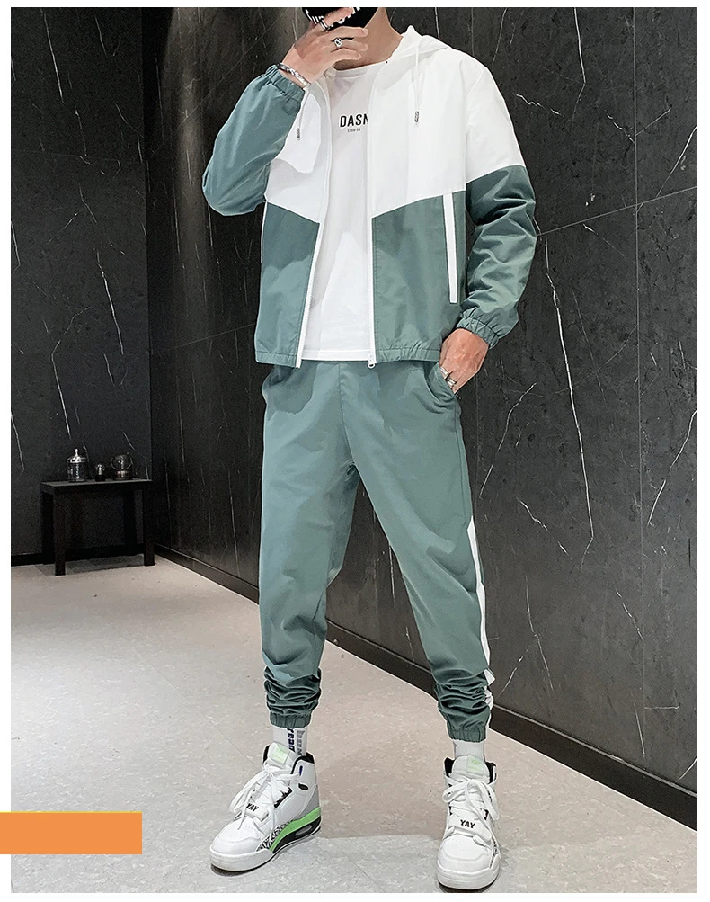 Custom Logo Polyester Plain Hoodies Sweatpants Fitness Jogging Tracksuit Set Fitness Jogging Suit Men Track Suit For Men