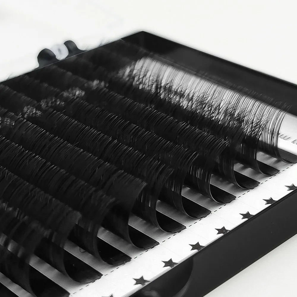 Factory direct sale russian lashes volume mink eyelash extensions wink c d curl lash extension