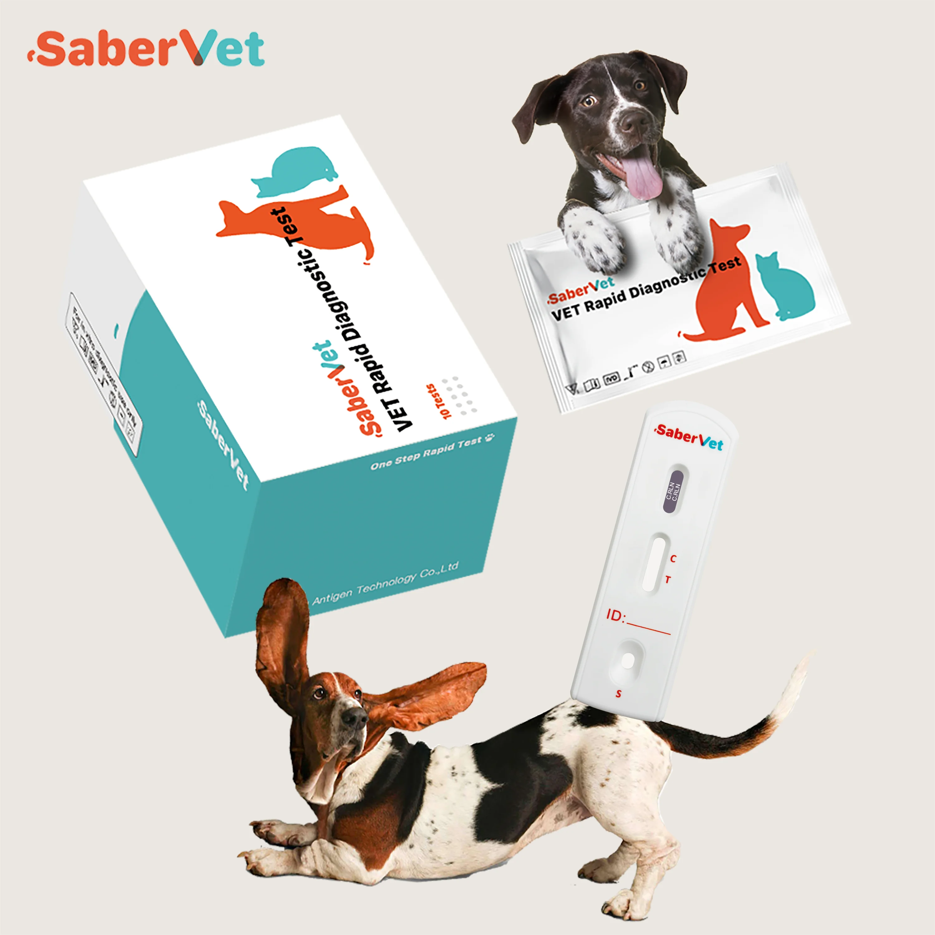 Pet Care Dog Pregnancy Veterinary C.RLN Test Canine Relaxin Rapid Test Home