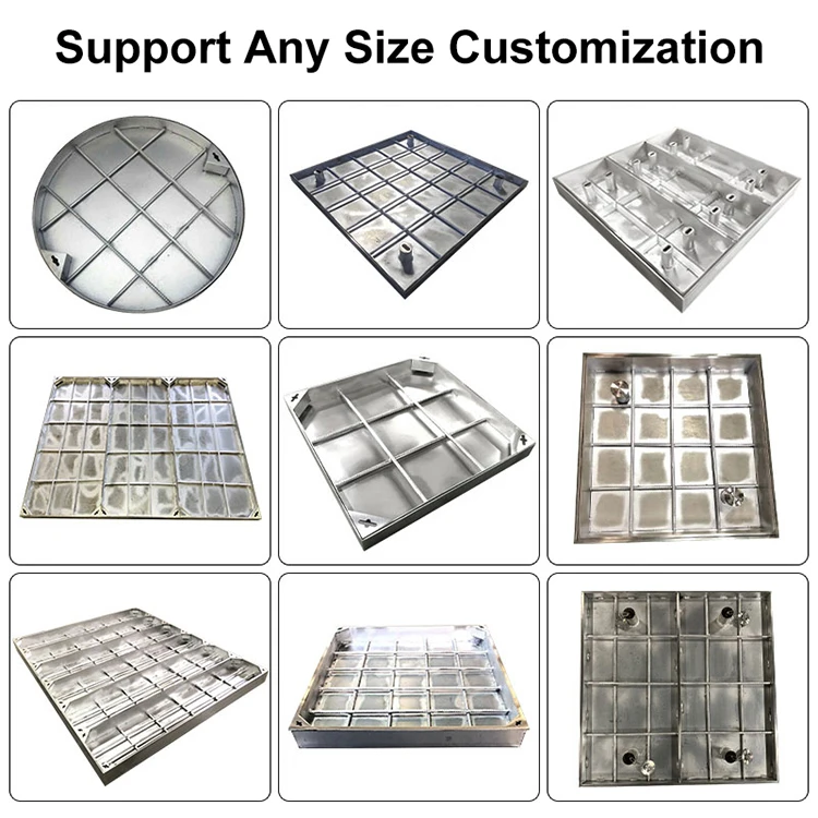Yixin Stainless Steel Manhole Cover Stainless Steel Invisible Cover Plate For Municipal Engineering