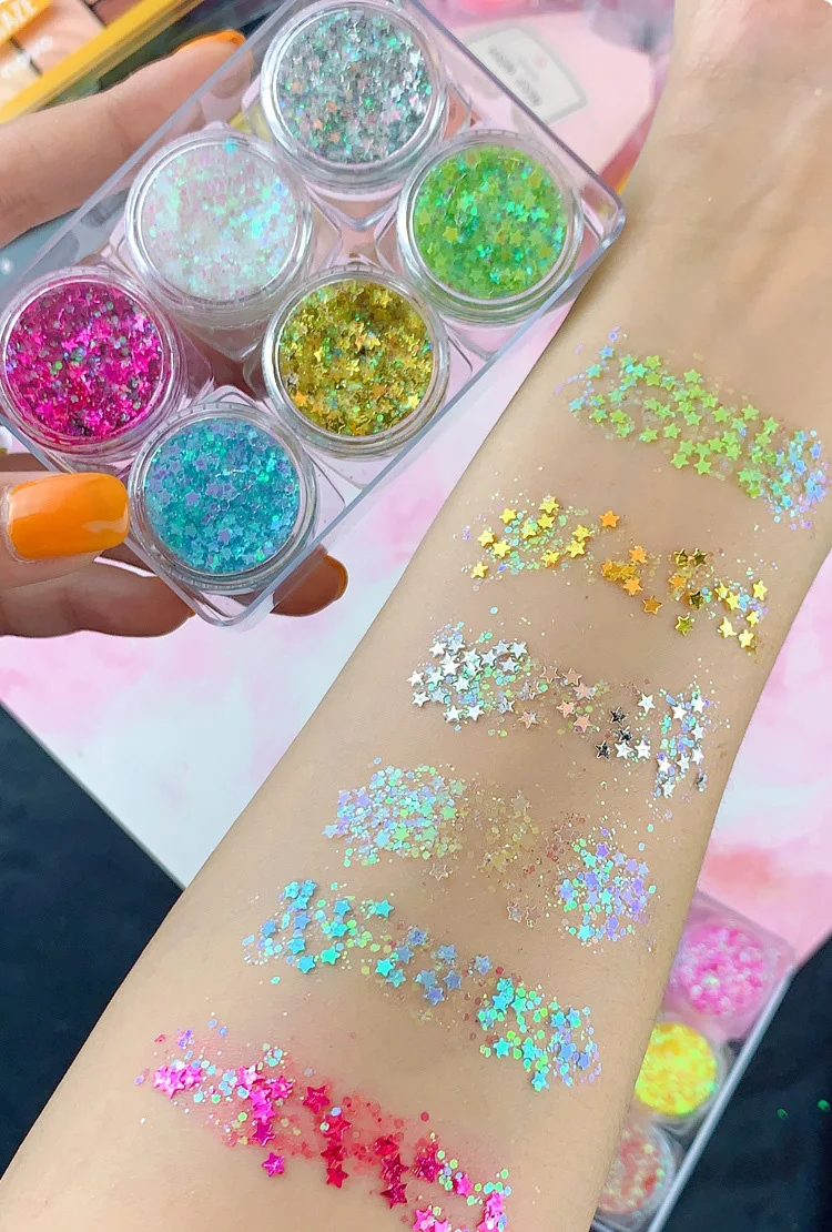 
High Pigment Perfume 3D Eye Makeup Highlighter Creamy 3D Glitter Eyeshadow Gel make your own brand Cream eyeshadow 