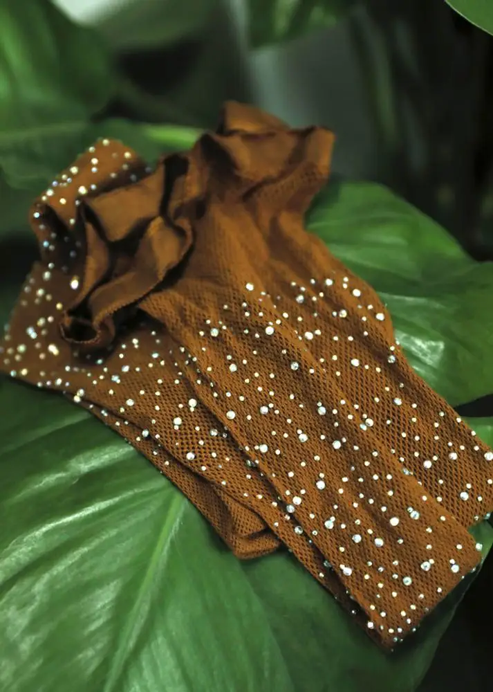 Hot Sale Night Club Stockings Hollow Out Floral Dance Stockings Shiny Crystal Rhinestone Fishnet Tights Pantyhose