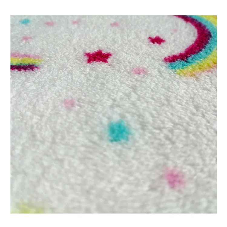 2021 Double Soft Cozy 230gsm Printed Polyester Coral Fleece Blanket Fabric