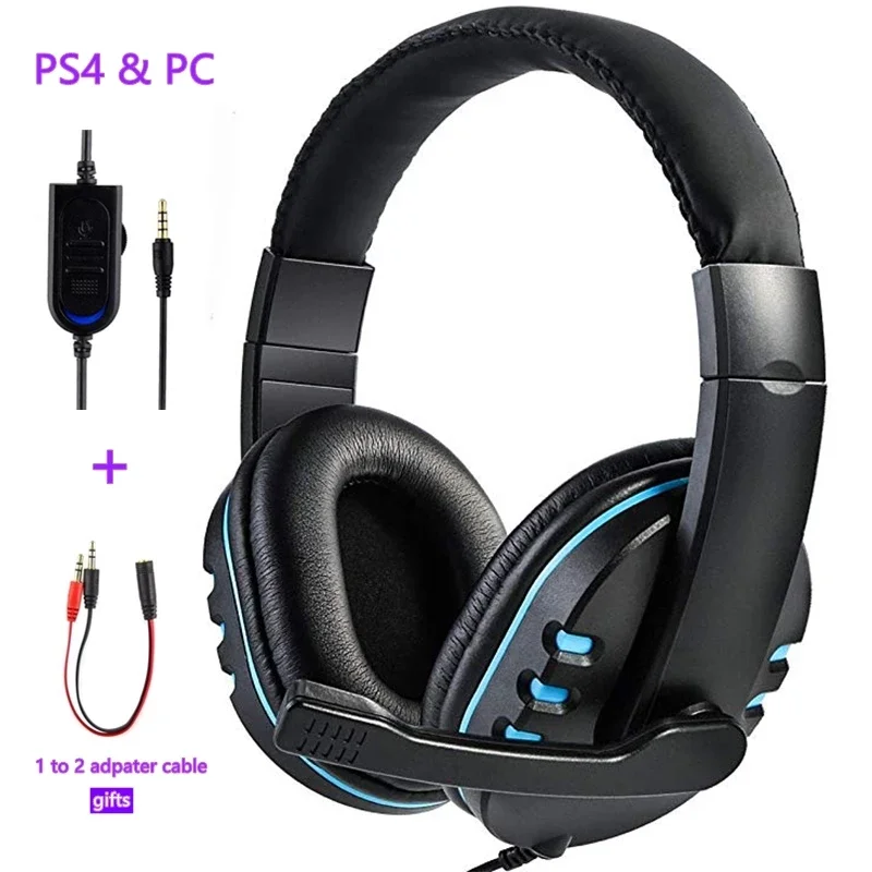 Wired gaming Headphones Gamer Headset with Microphone for Computer Laptop PS4 Play Station 4Nintendo Switch,Tablet