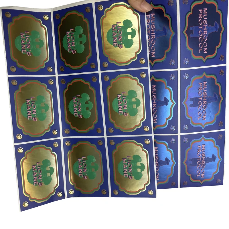 Custom Advanced Color Label/Sticker Temperature and Color Change Sicker Label Paste On Paper Display Box