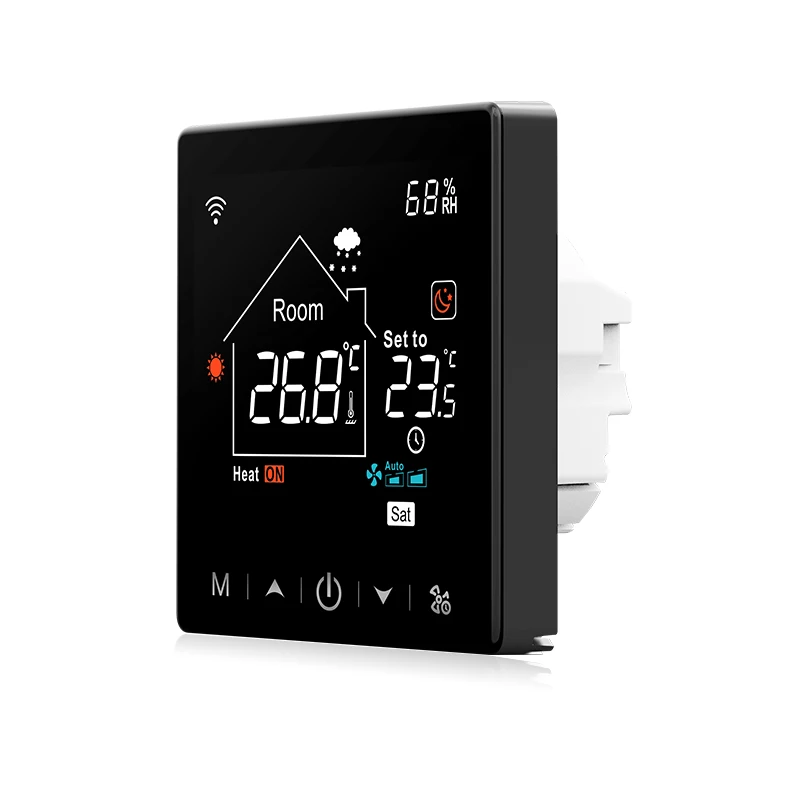 485 Modbus термостат 4-трубный комнатный системы 3A интеллектуальная беспроводная (Wi-Fi) вентиляторный доводчик с водяным охлаждением