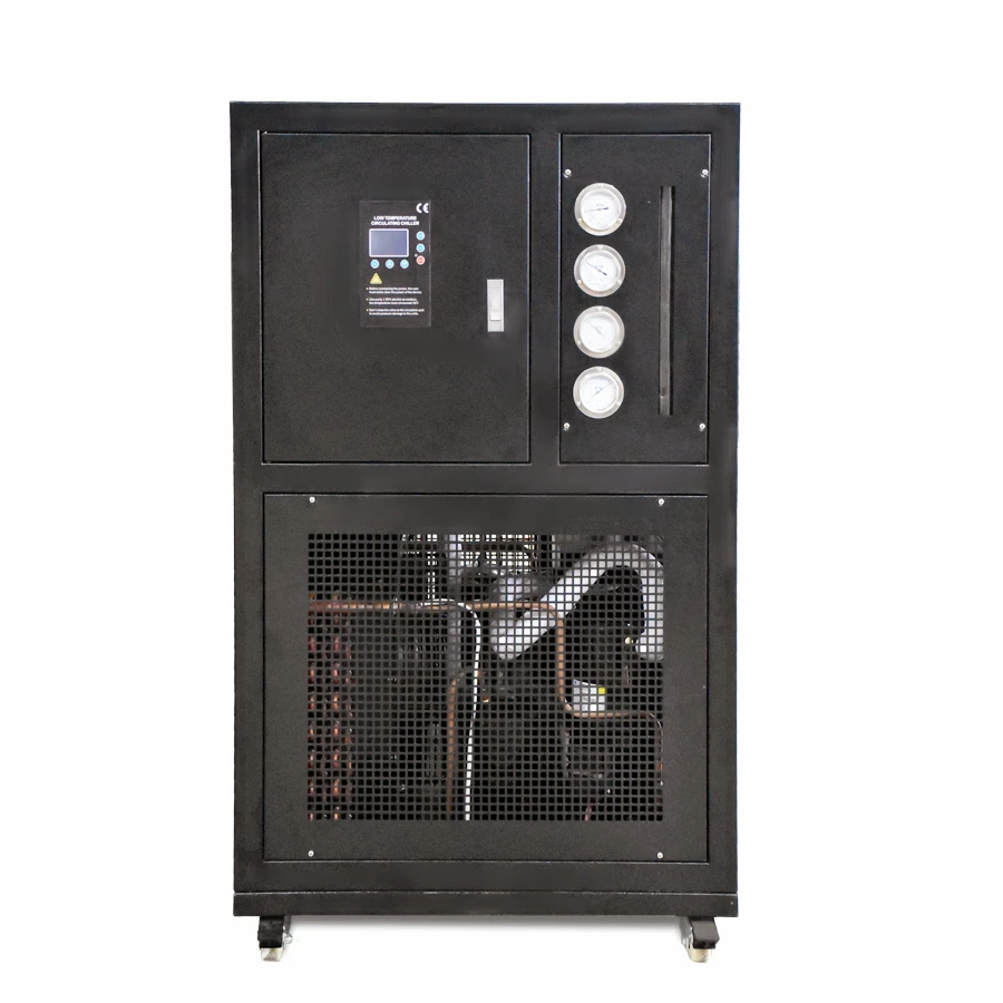 For reactor and rotary evaporator low temperature cooler circulator control machine