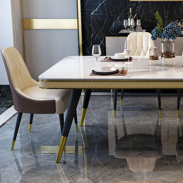 Новый продукт, акция, роскошный мраморный обеденный стол для гостиной