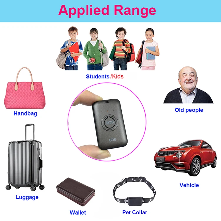 Precise Positioning Micro GPS Tracker G06 Support Mobile APP Mini GPS Tracker SOS For Help Micro Tracking Device