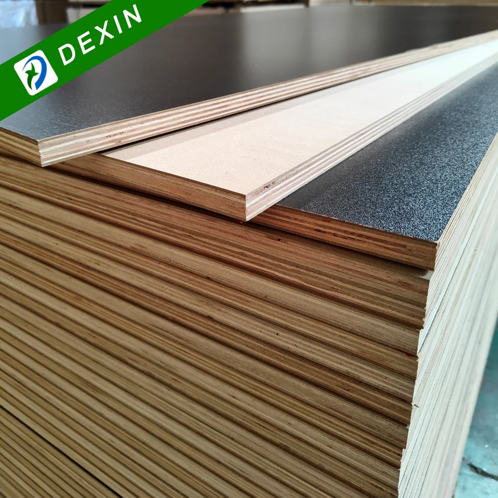 3mm 12mm 18mm Melamine Contrachapado/Kontrplak Furniture Use  4x8 Paneles Laminas De Melamina Plywood for Cabinet