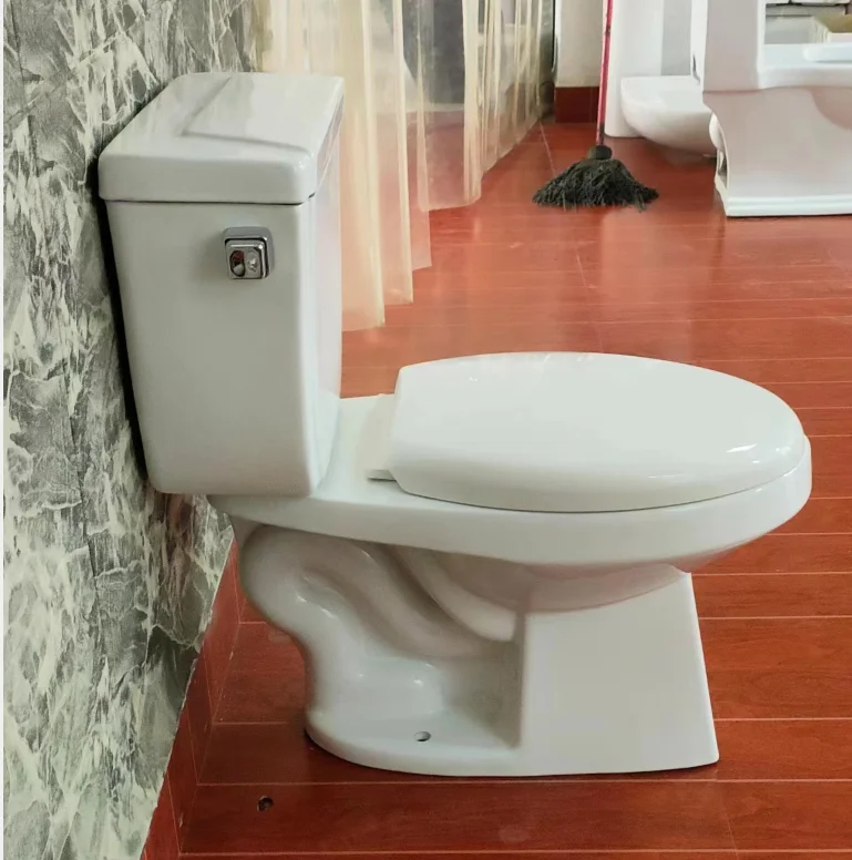 Factory wholesale cheap sanitary ware inodoro elongated toilet set bathroom water closet siphonic 2 two piece ceramic wc toilet