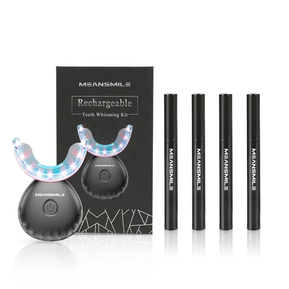 2023 Custom Logo FCC ROHS CE Approved Premium Package Advanced Blue/Red Ray Cold 32 Led Light Teeth Whitening Kit 5.00 Uv Light