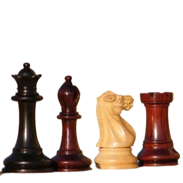 Top Quality Old English Chess Set Board Game Table Brown Color Pieces