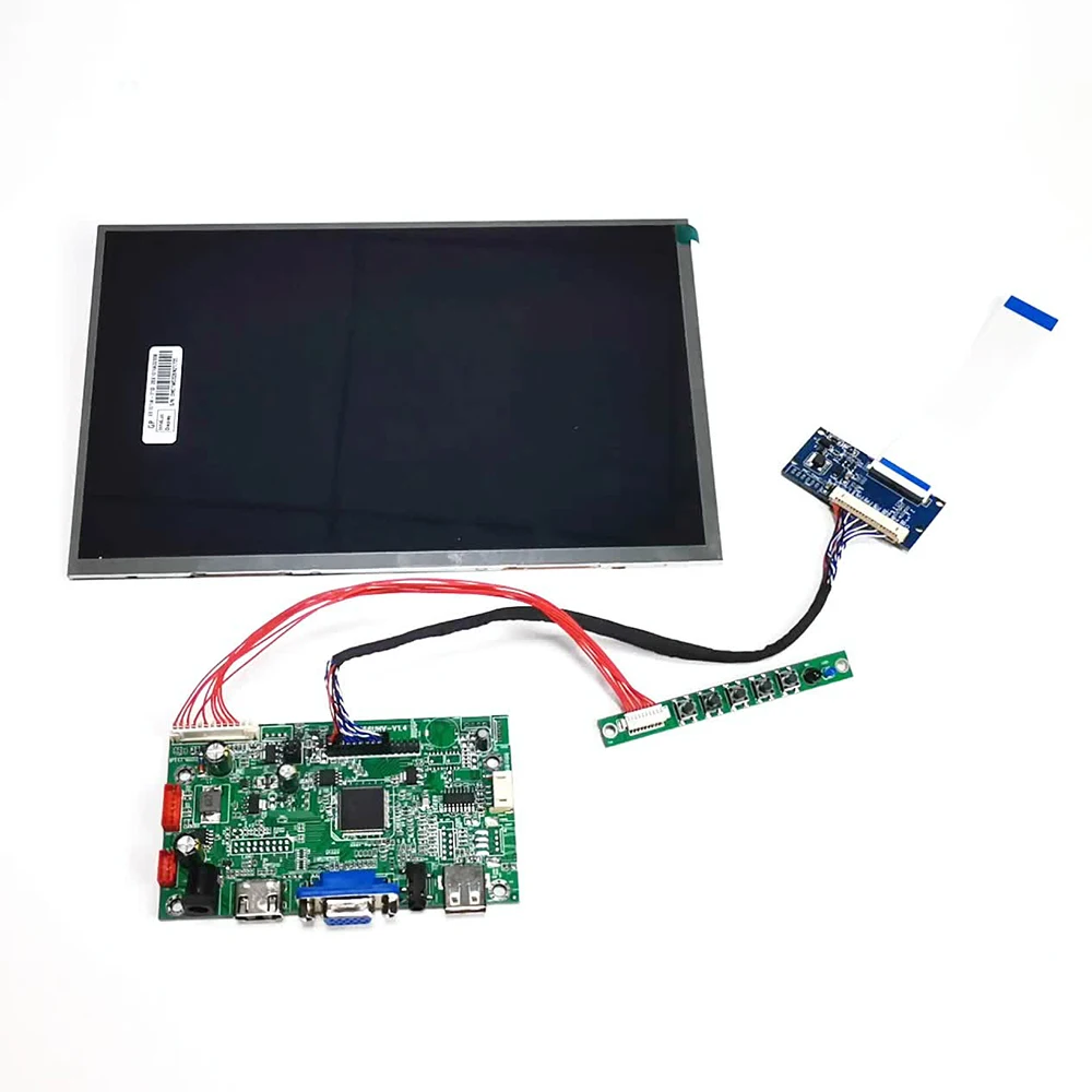 Customized Sunlight Readable 1000Nits LVDS IPS 1280x800 10.1 Inch Lcd Display module witch LCD controller board